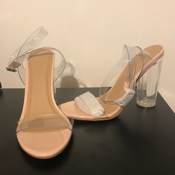 charlotte russe clear heels